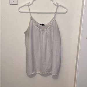 White spaghetti strap. Size L.
